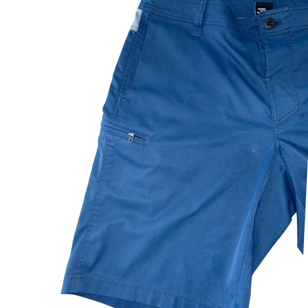Kuhl Blue Hybrid Shorts Mens 32 Outdoor Hiking Water Boardshorts Pocket